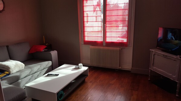 Fernseher, DVD-Player, Bücher