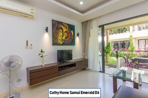 TV, DVD player, books