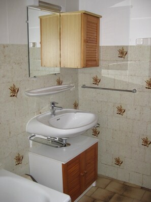 Combined shower/bathtub