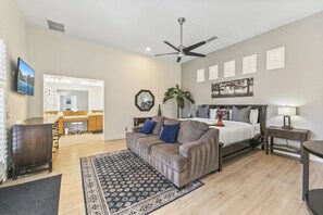 4 bedrooms, iron/ironing board, travel cot, WiFi