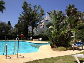 Outdoor pool - DUPLEX 2-2 URB ALBAMAR GARDEN POOLS SEA VIEW RIVIERA DEL SOL MIJAFLORES (MIJAS)