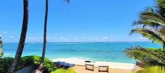 SALE April-May 2026: BEACHFRONT Luxe. Swim with turtles! 4 bed/3 bath AC