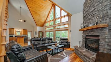 TV connectée, cheminée