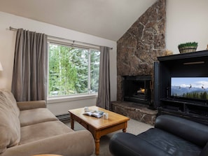 TV, fireplace, table tennis