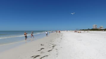 Chaises longues, serviettes de plage