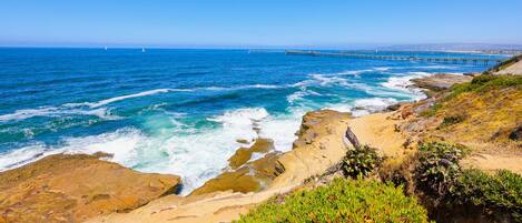 Am Strand, Liegestühle, Strandtücher