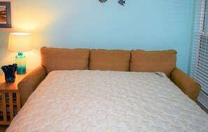 1 bedroom, iron/ironing board, travel crib, free WiFi