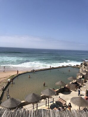 En la playa
