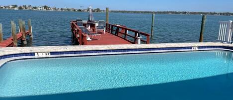 A heated pool