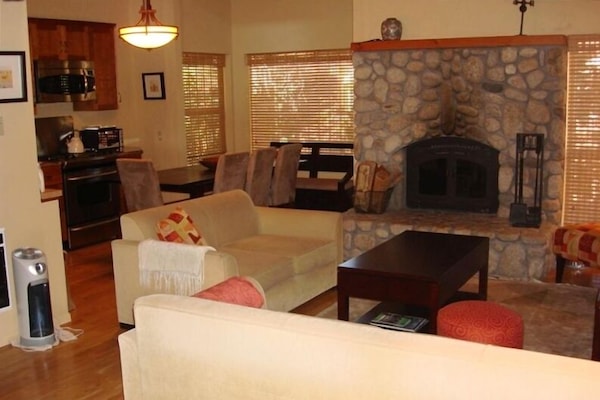 This is the living area looking into the dining area.