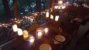Outdoor dining - This House Is Lake Summit, Truly Original but with all the Modern Amenities (Saluda)