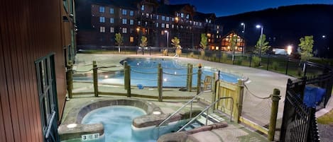 A heated pool