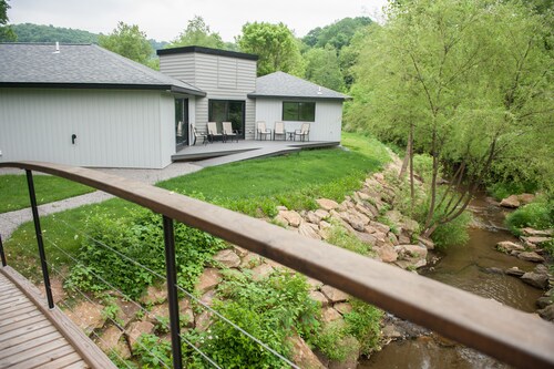 Single Level Home with Deck and Creek