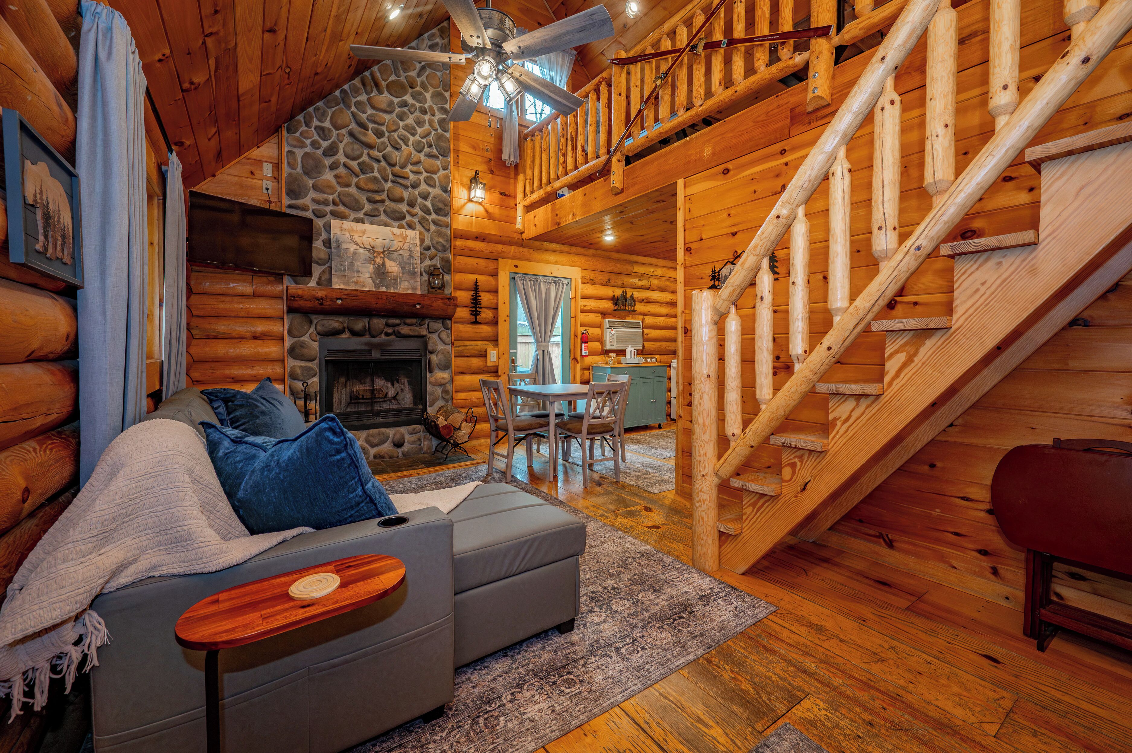 Smart TV, fireplace, DVD player, table football