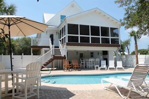 A heated pool