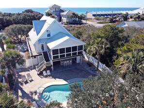 Exterior - Private Pool/Heat Option-Gulf Views-Remodeled- 5 Bikes `Miss Margaritaville` (Panama City Beach)