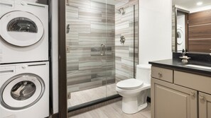Bathtub, hair dryer