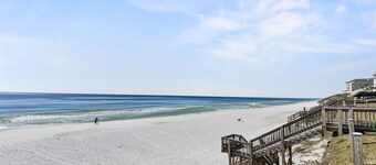 Frente al golfo con vistas infinitas - Sillas de playa * - Unidad de planta baja - Blue Mountain Villas 4B