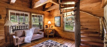 Timber framed cabin nestled in the Pocono Mountains on a private 400 acre estate