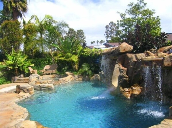 A heated pool
