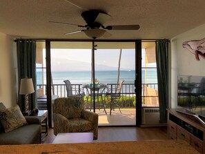 Älytelevisio, DVD-soitin, kirjoja, videokirjasto