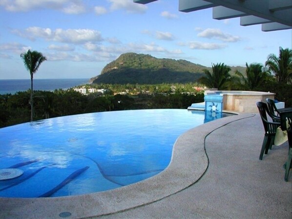 A heated pool