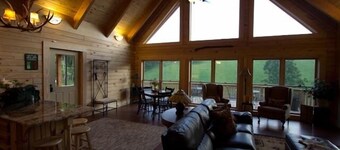 Meadow View Cabin, a deluxe log home near Lexington VA.