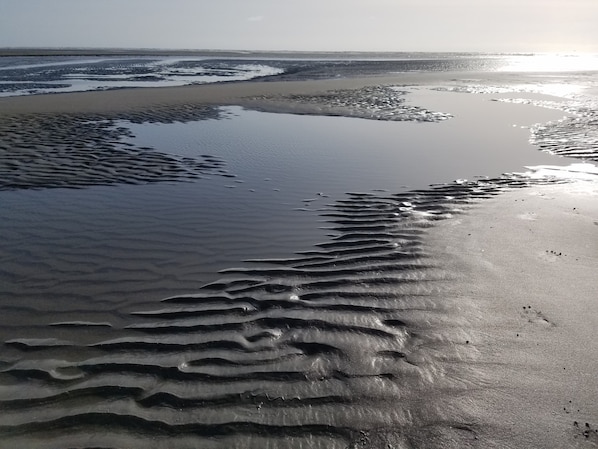 Ranta lähistöllä, aurinkotuoleja