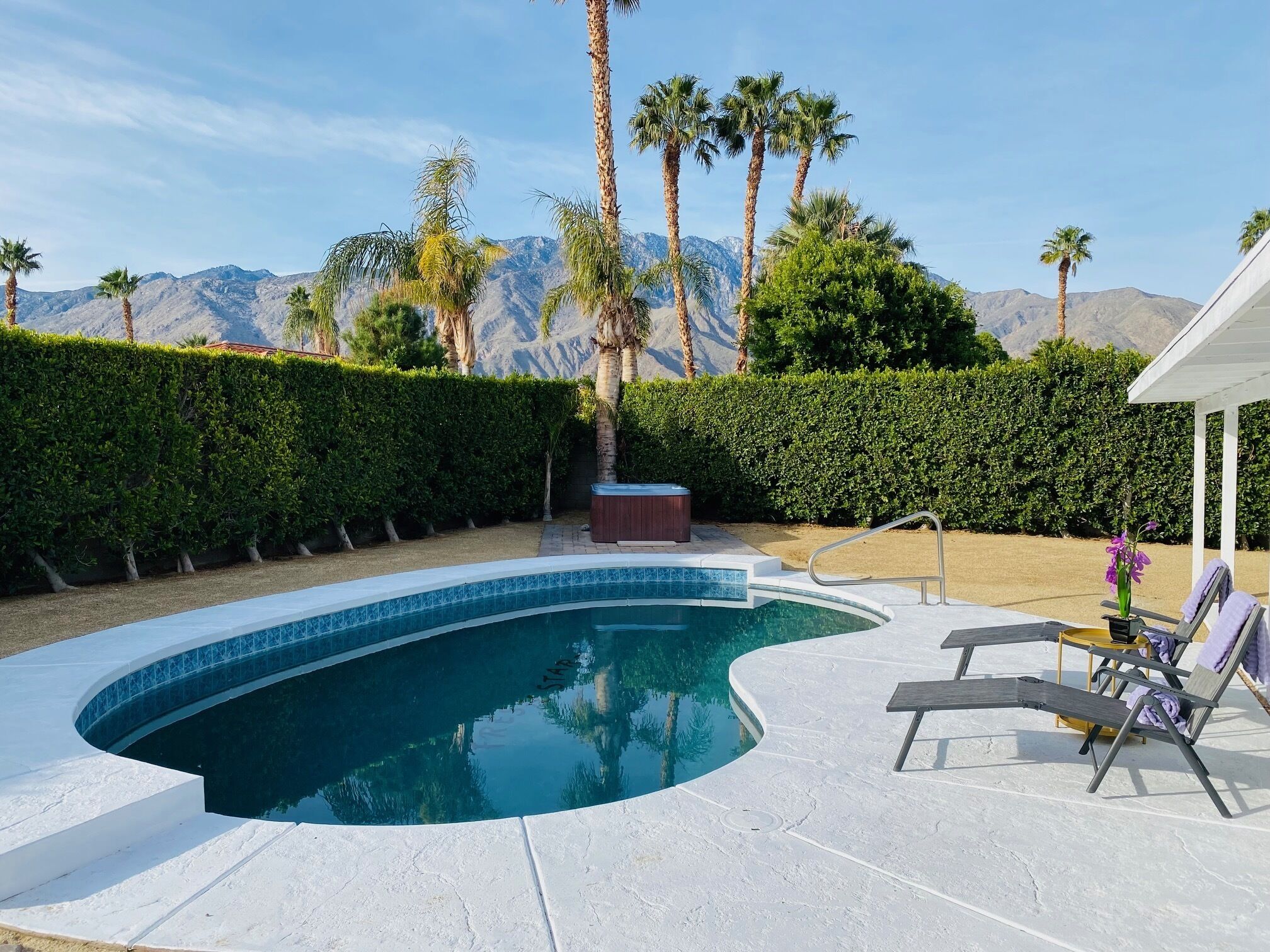 Piscine extérieure, piscine chauffée