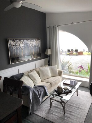 Fernseher, Kamin, DVD-Player, Bücher