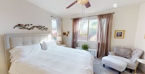 3 bedrooms, desk, iron/ironing board, free WiFi