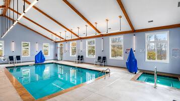 Indoor pool, a heated pool
