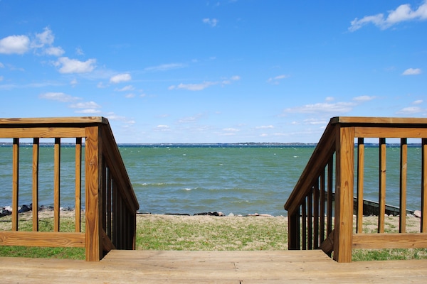 View of Hills Bay from the deck