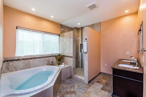 Bathtub, hair dryer, towels