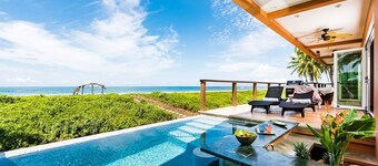 Costa Rica BEACH Castle with WATERSLIDE, WATERFALL, 2 Pools on SANDY BEACH 12ppl
