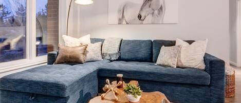 TV, fireplace, offices