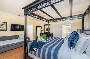 4 bedrooms, iron/ironing board, free WiFi, bed sheets