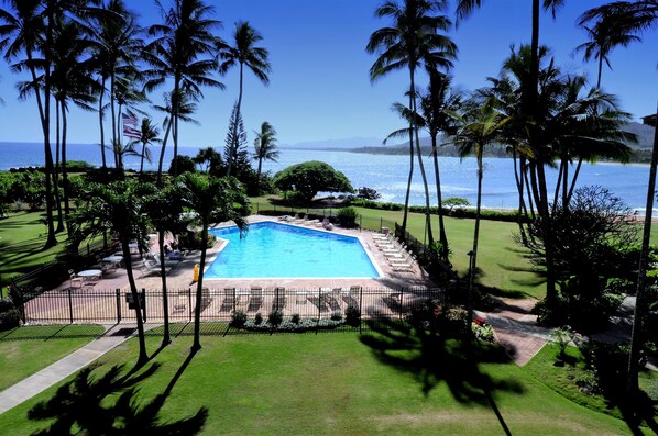 A heated pool