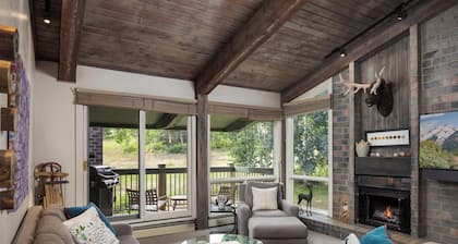 Näkymät! Rinteillä ja retkeilyreiteillä. Paljon sänkyjä huoneessa!