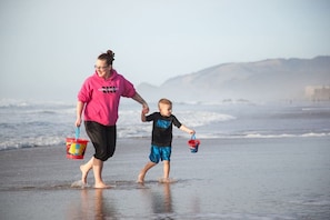 On the beach