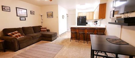 TV, fireplace, DVD player