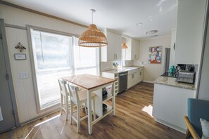 Fridge, microwave, oven, stovetop - Gorgeous Sunsets! Private, Marsh-front Folly Home. 60 second walk to the beach. (Folly Beach)