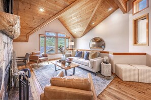 TV, fireplace, video games, DVD player