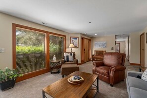 TV, fireplace, offices