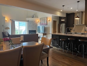 Dining - Your Penthouse with a private rooftop new hot tub. (Canmore)