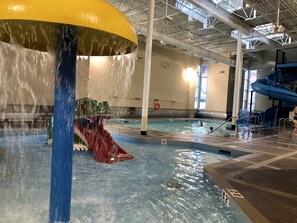 Indoor pool, a heated pool