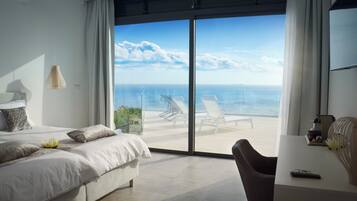 5 slaapkamers, een kluis op de kamer, een bureau