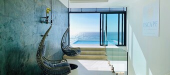 ☆ ESCAPE-VILLA | Curacao. TOP 180 zeezicht, overloopzwembad, jacuzzi, strandresort