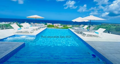 ☆ ESCAPE-VILLA | Curacao. TOP 180 Meerblick, Infinity-Pool, Whirlpool, Strandresort
