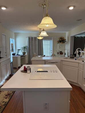 Fridge, microwave, oven, stovetop - Come for the Mountains. Stay for Everything Else. (Lovingston)